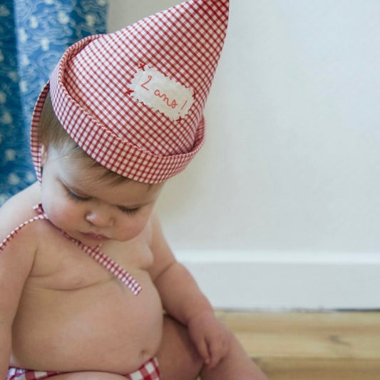 Red Gingham hat