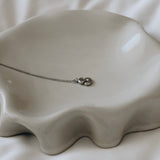 Bubbly Initial Necklace - Silver