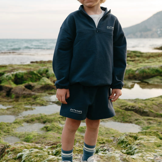 Blue Outdoors Sweatshirt Set