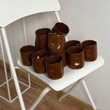 BROWN MUG SET