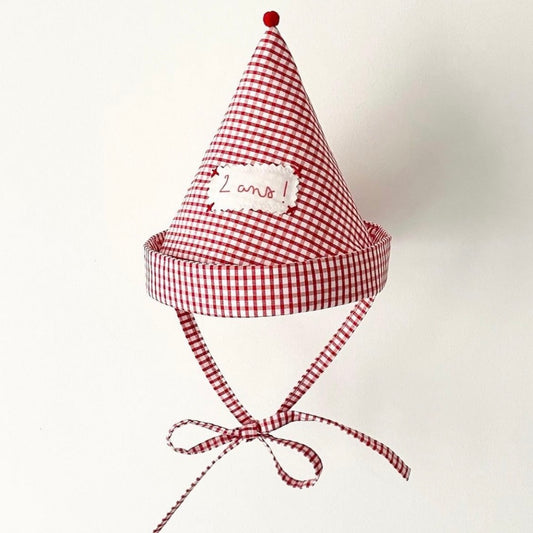 Red Gingham hat