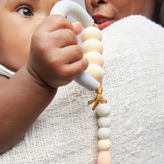 Arch  teether+clip set  in dandelion